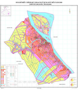 ĐC Quy Hoạch Sử Dụng Đất Đến Năm 2020 TP.Long Xuyên, An Giang