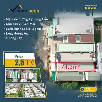 Nhà mặt tiền đường Lý Công Uẩn, phường Bình Khánh, TP.Long Xuyên, An Giang 74.3m2