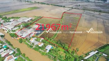 Bán đất lò gạch Tư Thừa đường cặp kênh Chắc Cà Đao, xã Hòa Bình Thạnh, huyện Châu Thành, An Giang 21966.9m2