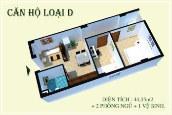 Căn hộ ACC, khu B, phường Mỹ Phước, thành phố Long Xuyên, An Giang 44.55m2